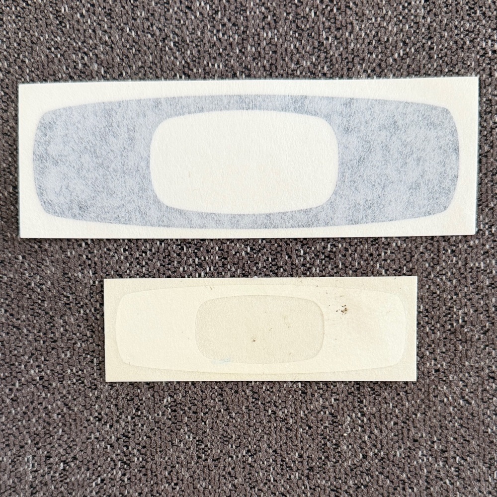 Oakley Square O Vintage Decals One Black & One White NEW
